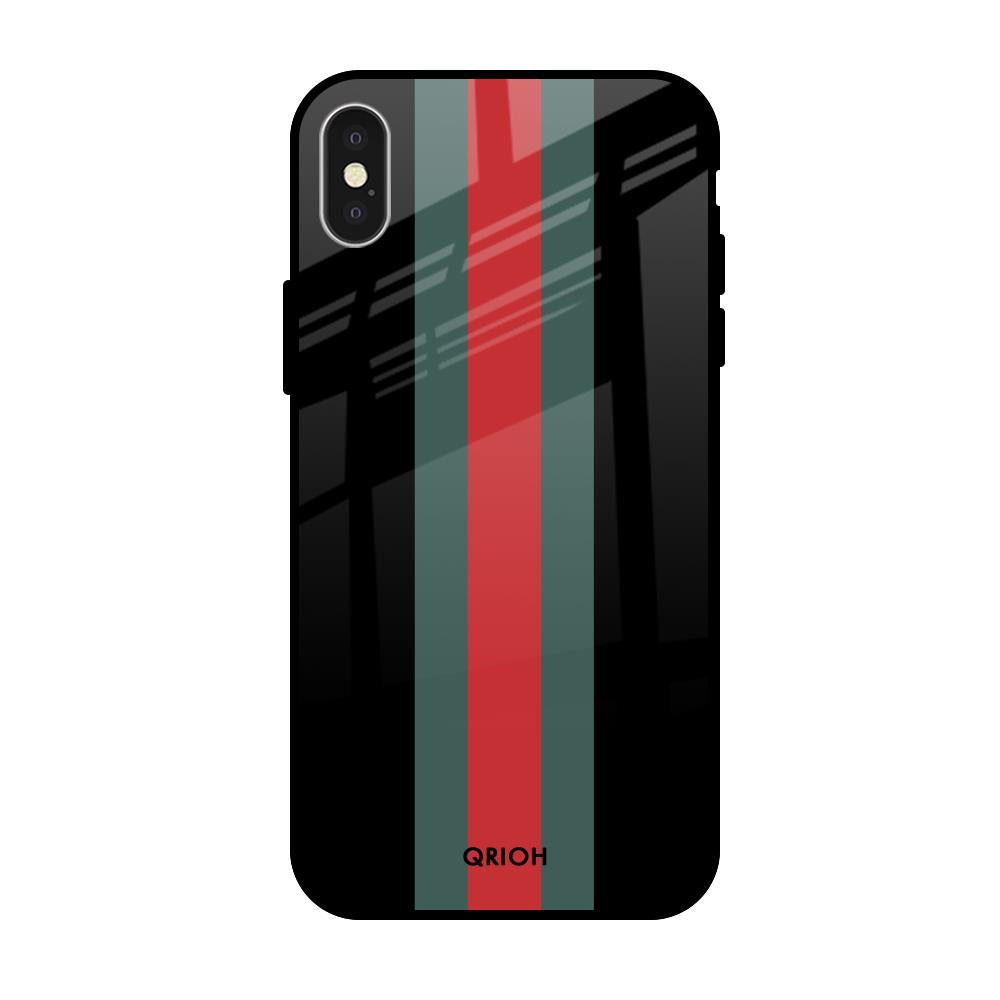 Vertical Stripes Apple iPhone XS Glass Cases & Covers Online