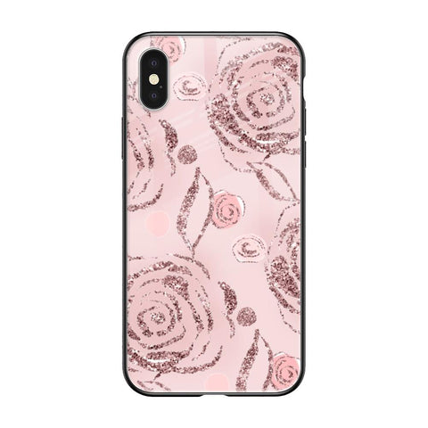 Shimmer Roses iPhone XS Glass Cases & Covers Online