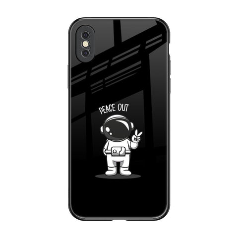Peace Out Astro iPhone XS Max Glass Back Cover Online