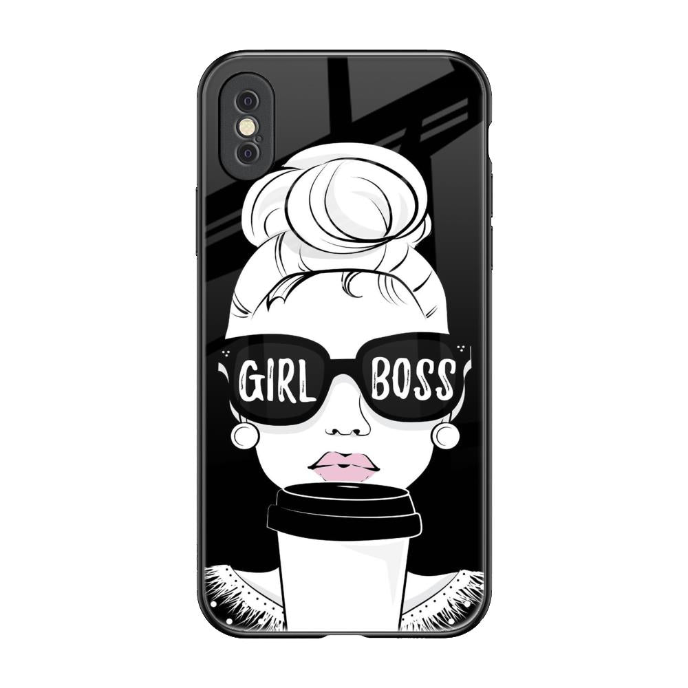Girl Boss iPhone XS Max Glass Back Cover Online