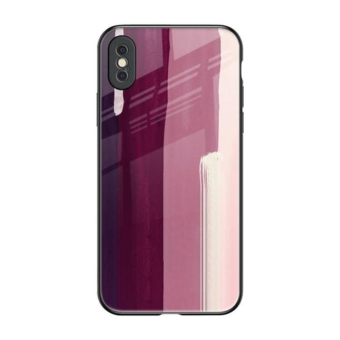 Brush Stroke Art iPhone XS Max Glass Back Cover Online