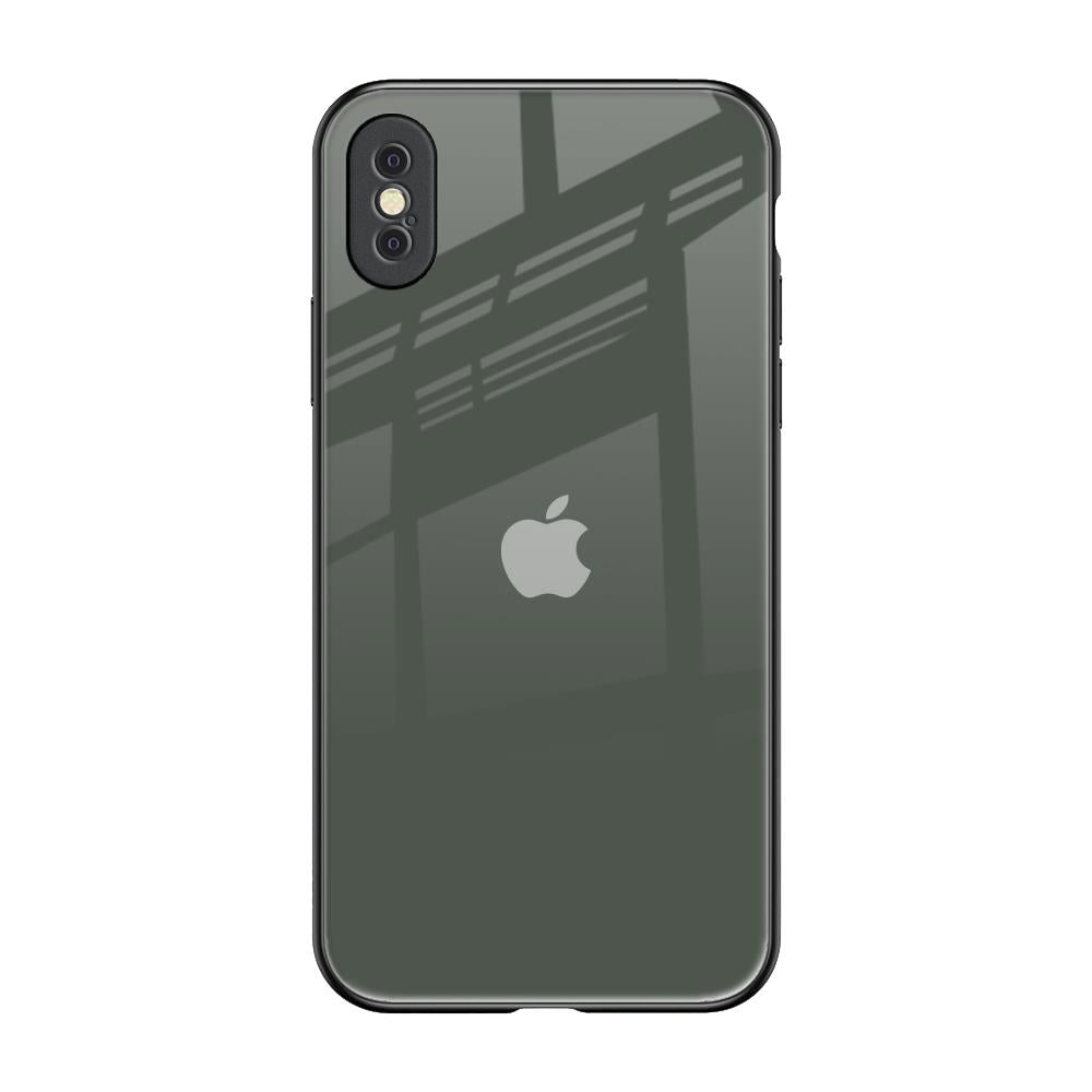 Charcoal iPhone XS Max Glass Back Cover Online