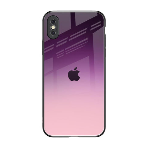 Purple Gradient iPhone XS Max Glass Back Cover Online