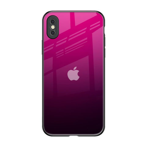 Purple Ombre Pattern iPhone XS Max Glass Back Cover Online