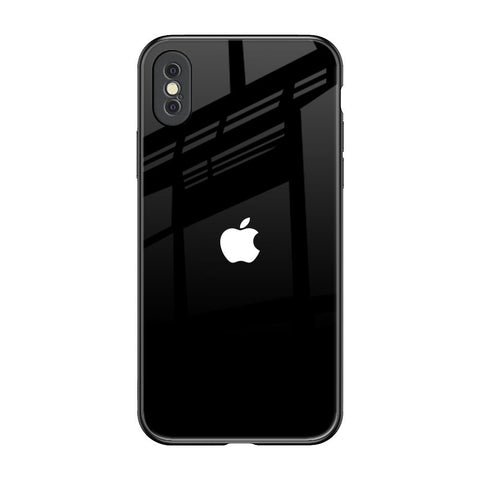 Jet Black iPhone XS Max Glass Back Cover Online