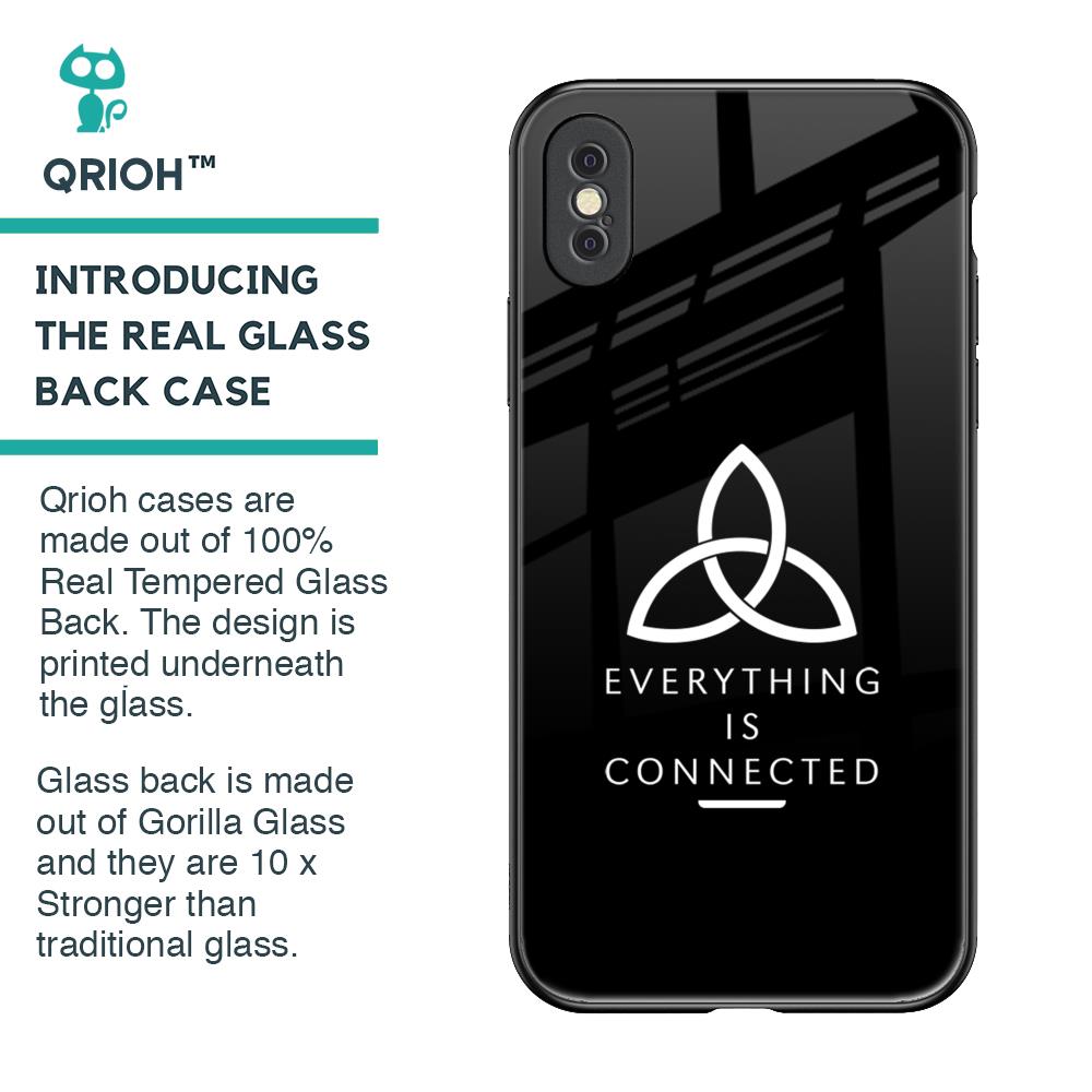 Everything Is Connected Glass Case for iPhone XS Max