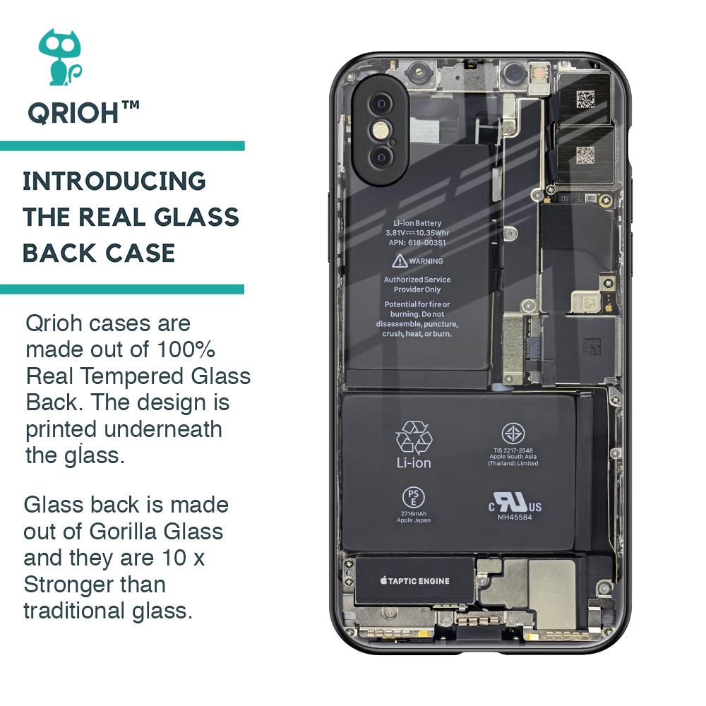 Skeleton Inside Glass Case for iPhone XS Max