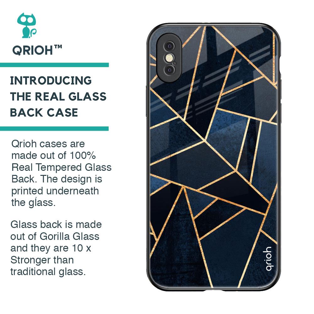 Abstract Tiles Glass Case for iPhone XS Max