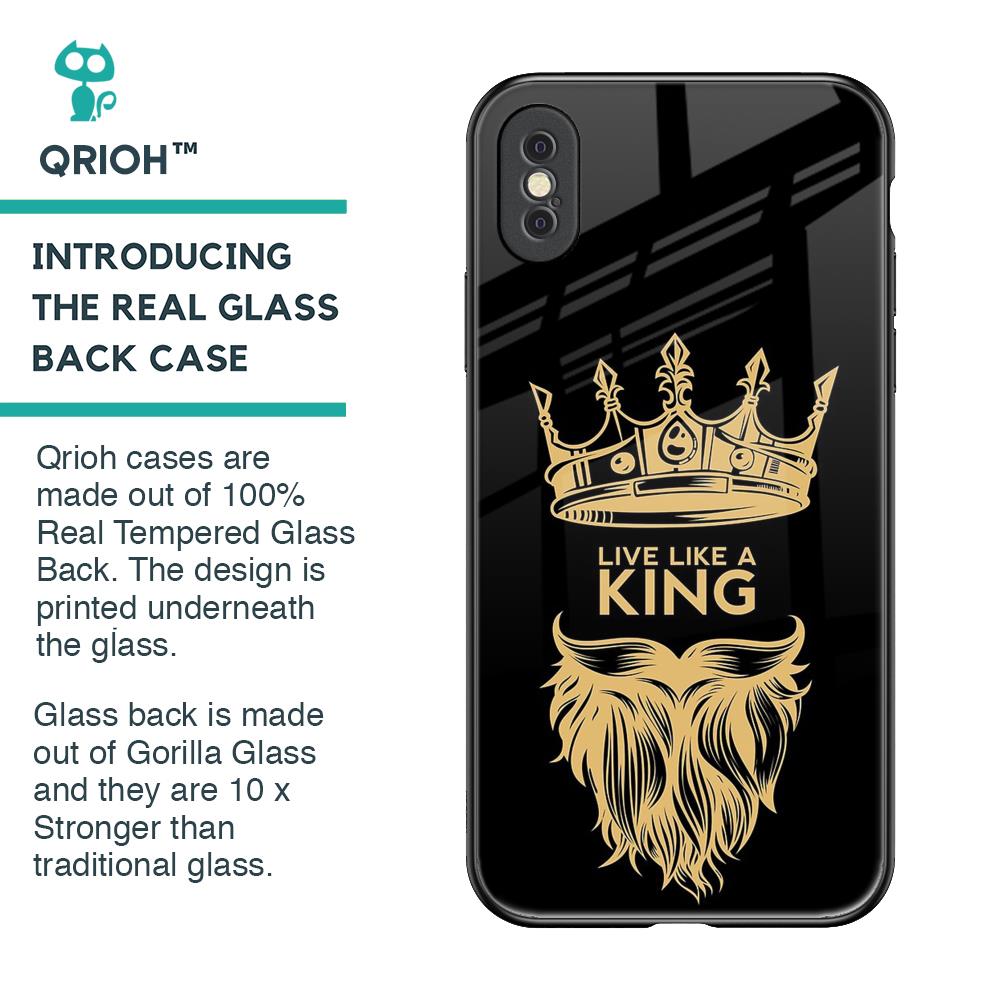 King Life Glass Case For iPhone XS Max