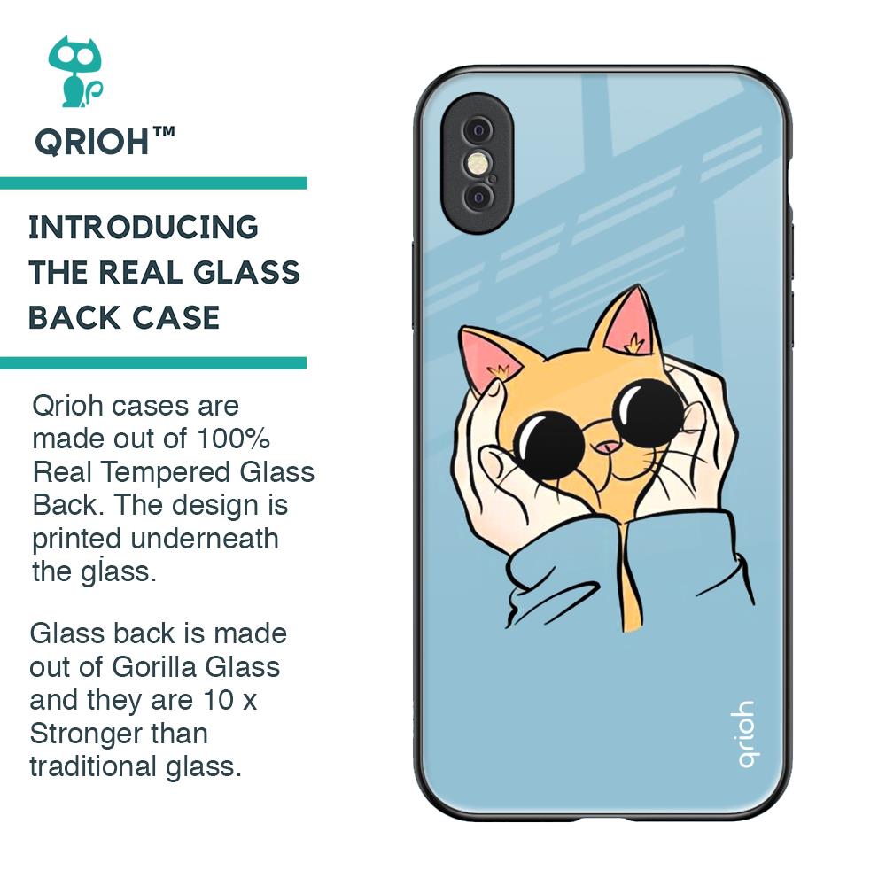 Adorable Cute Kitty Glass Case For iPhone XS Max