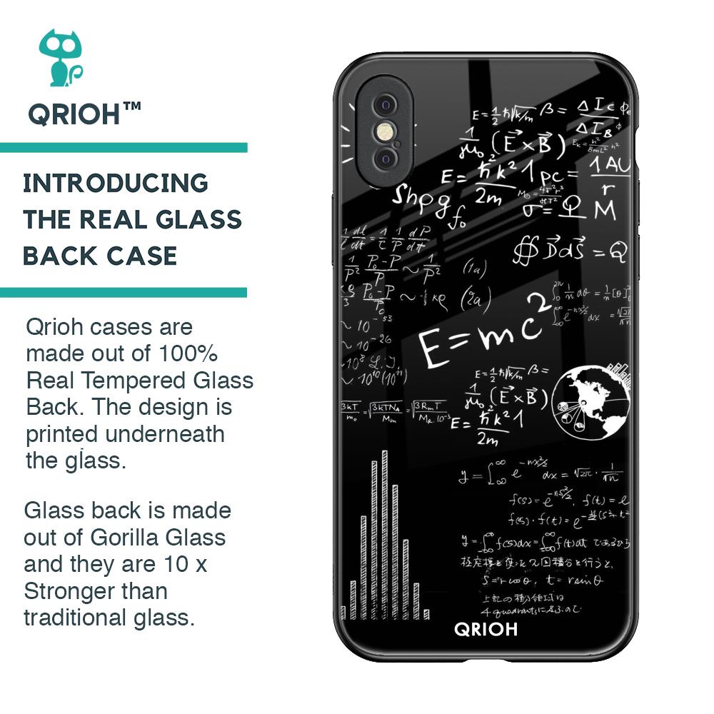 Funny Math Glass Case for iPhone XS Max