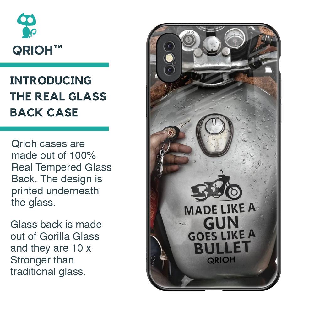 Royal Bike Glass Case for iPhone XS Max