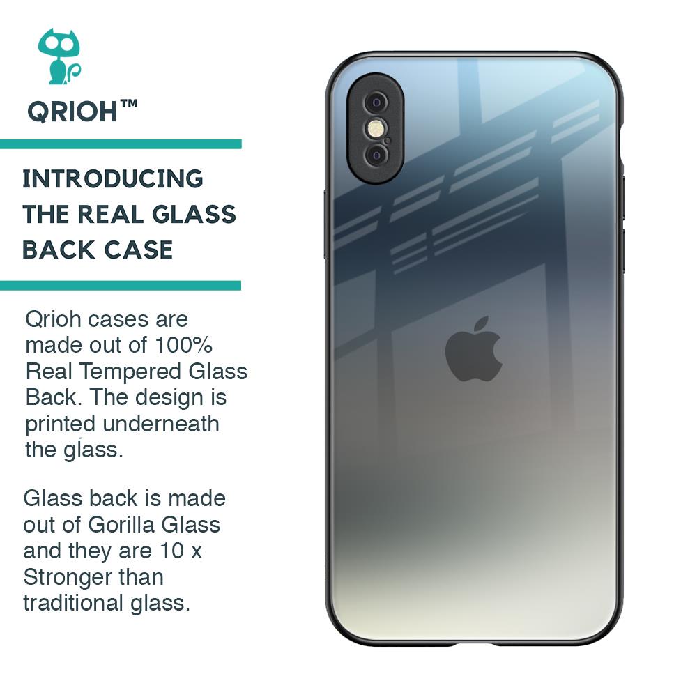 Tricolor Ombre Glass Case for iPhone XS Max