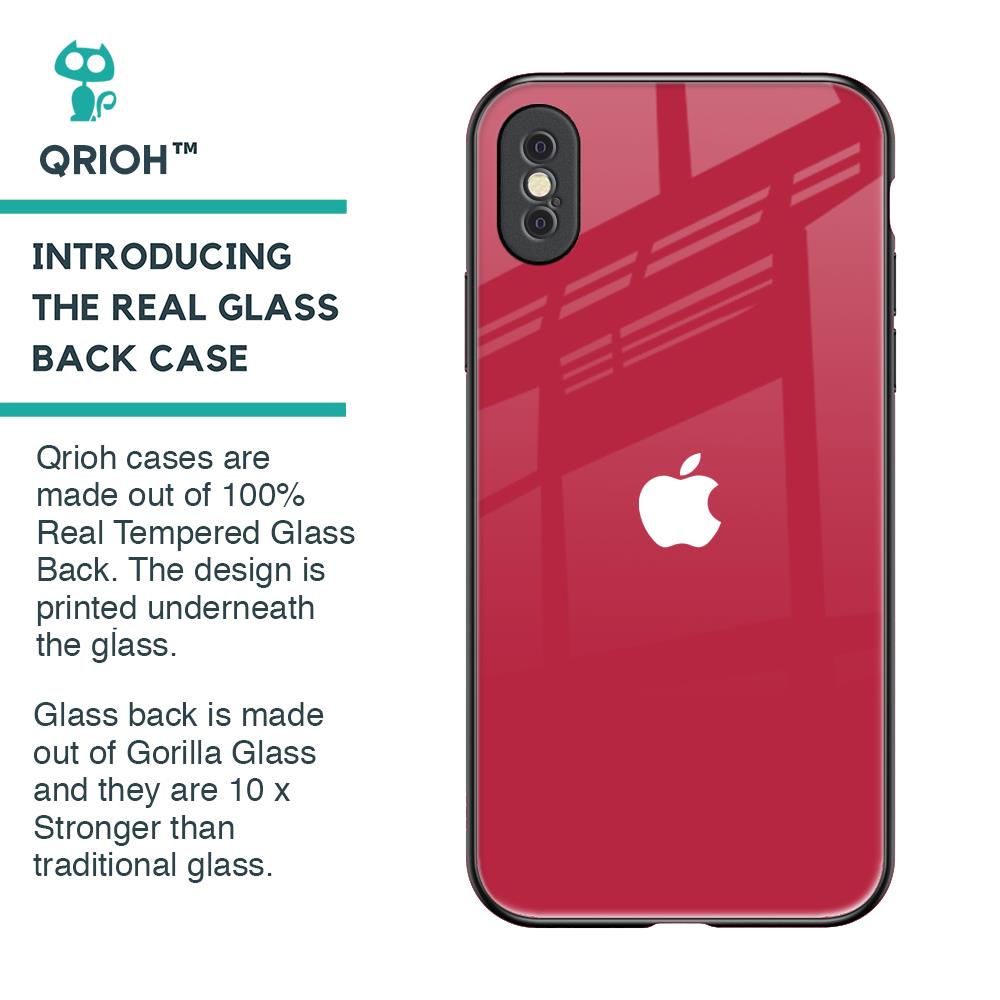 Solo Maroon Glass case for iPhone XS Max