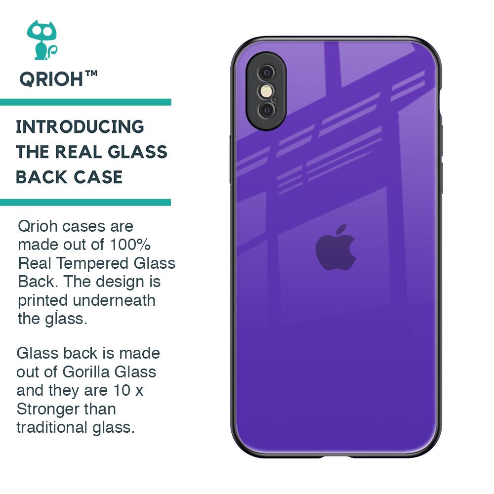 Amethyst Purple Glass Case for iPhone XS Max