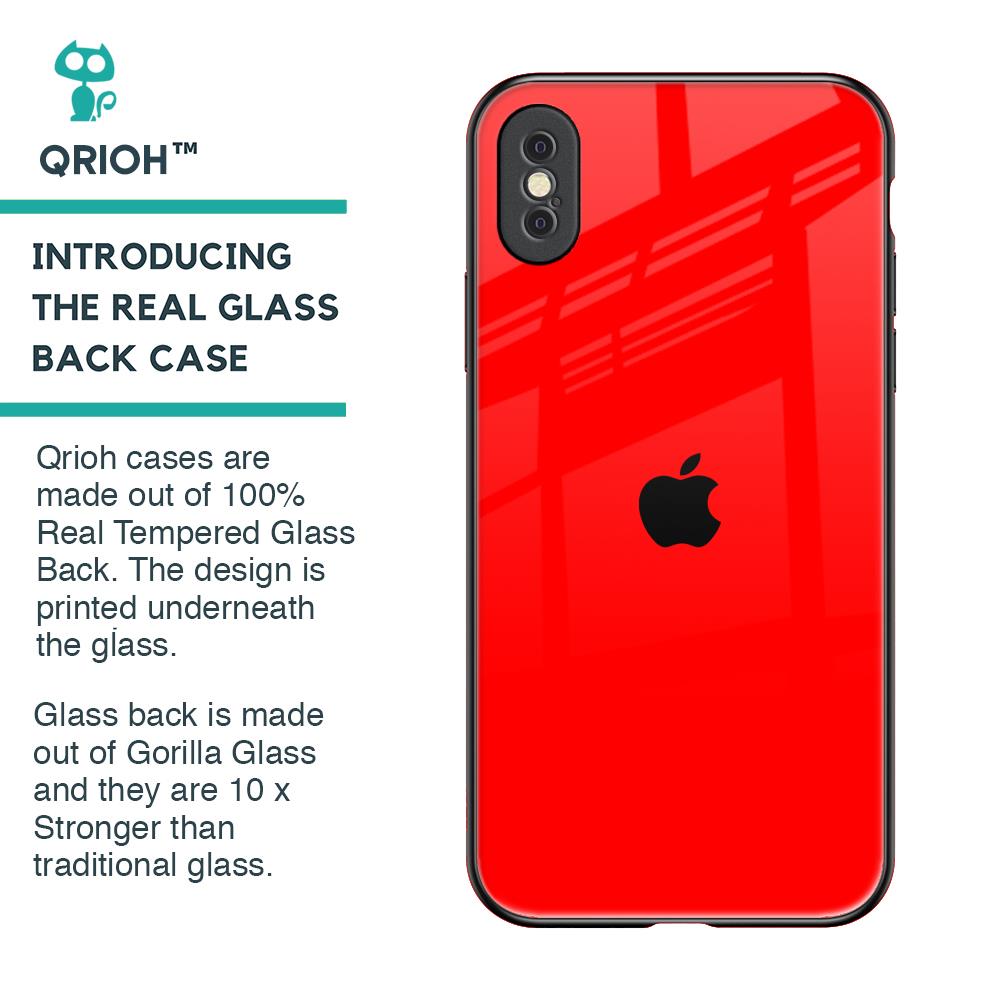Blood Red Glass Case for iPhone XS Max