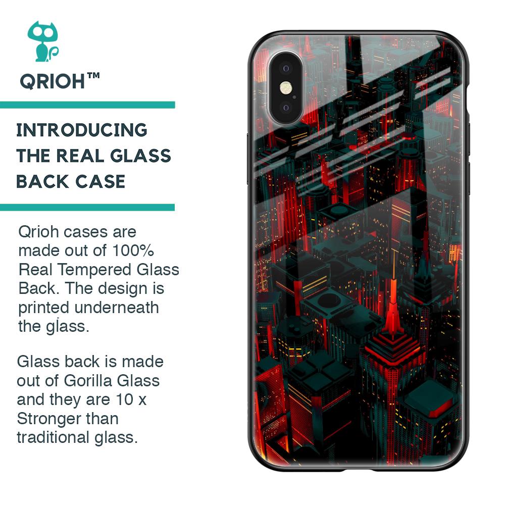City Light Glass Case For iPhone XS Max