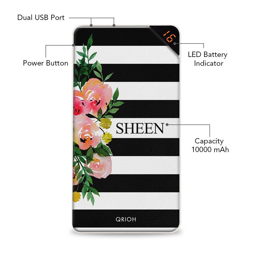 Exquisite Flowers Customized Power Bank