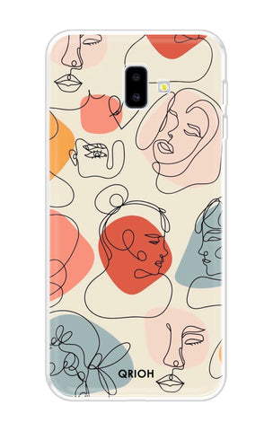 Abstract Faces Samsung J6 Plus Back Cover