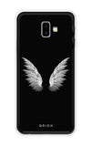 White Angel Wings Samsung J6 Plus Back Cover