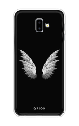 White Angel Wings Samsung J6 Plus Back Cover