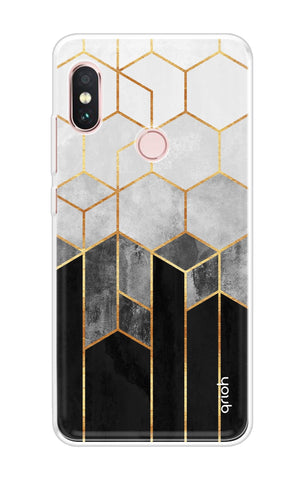 Hexagonal Pattern Xiaomi Redmi Note 6 Pro Back Cover