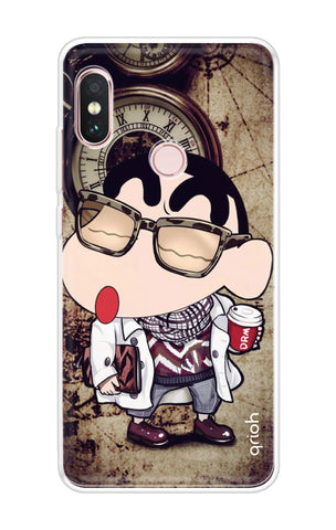 Nerdy Shinchan Xiaomi Redmi Note 6 Pro Back Cover