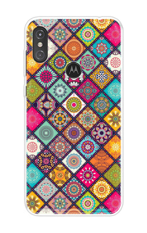 Multicolor Mandala Motorola One Power Back Cover