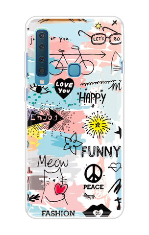 Happy Doodle Samsung A9 2018 Back Cover