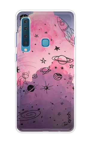 Space Doodles Art Samsung A9 2018 Back Cover