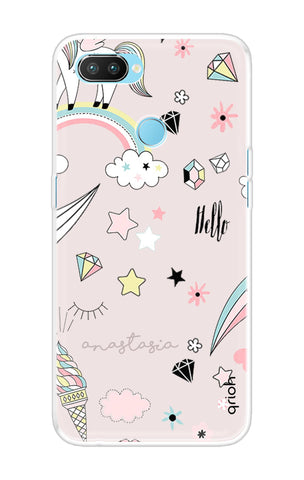 Unicorn Doodle Oppo Realme 2 Pro Back Cover