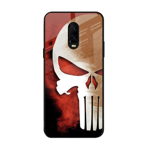 Red Skull OnePlus 6T Glass Back Cover Online