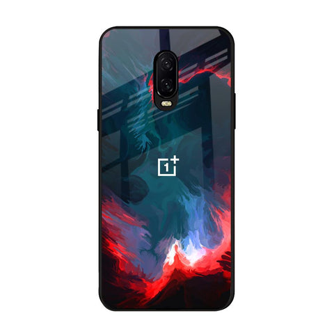 Brush Art OnePlus 6T Glass Back Cover Online