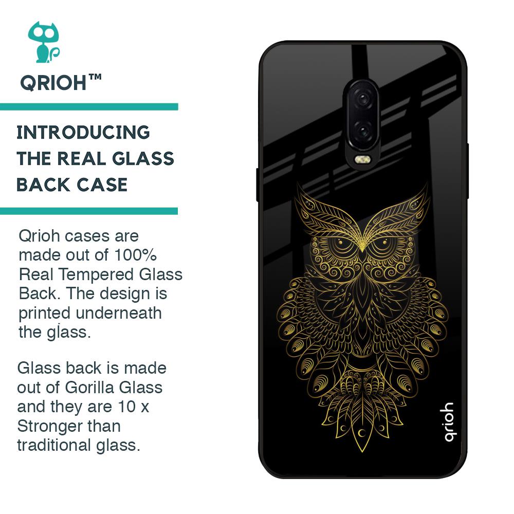 Golden Owl Glass Case for OnePlus 6T
