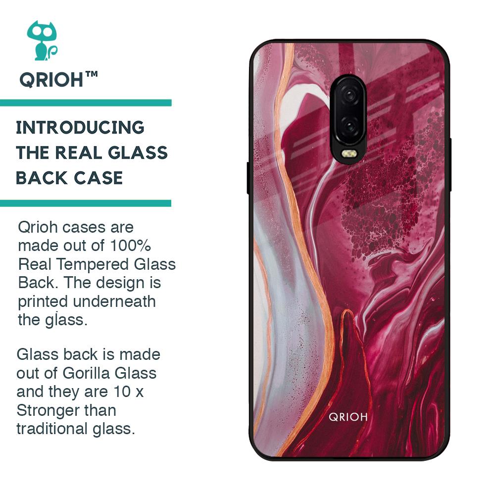 Crimson Ruby Glass Case for OnePlus 6T