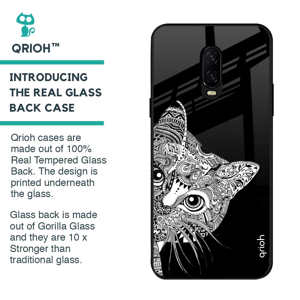 Kitten Mandala Glass Case for OnePlus 6T