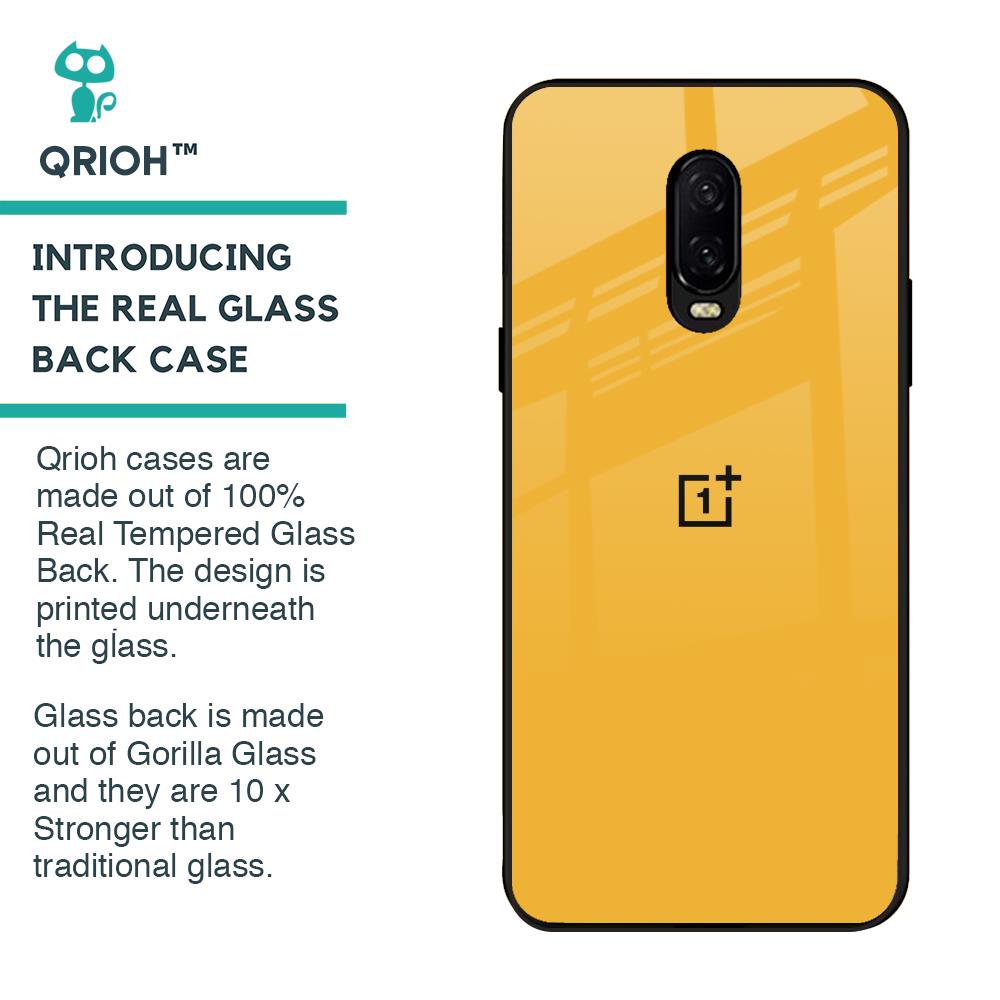 Fluorescent Yellow Glass case for OnePlus 6T