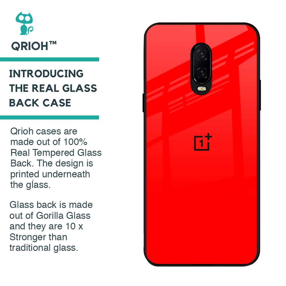 Blood Red Glass Case for OnePlus 6T