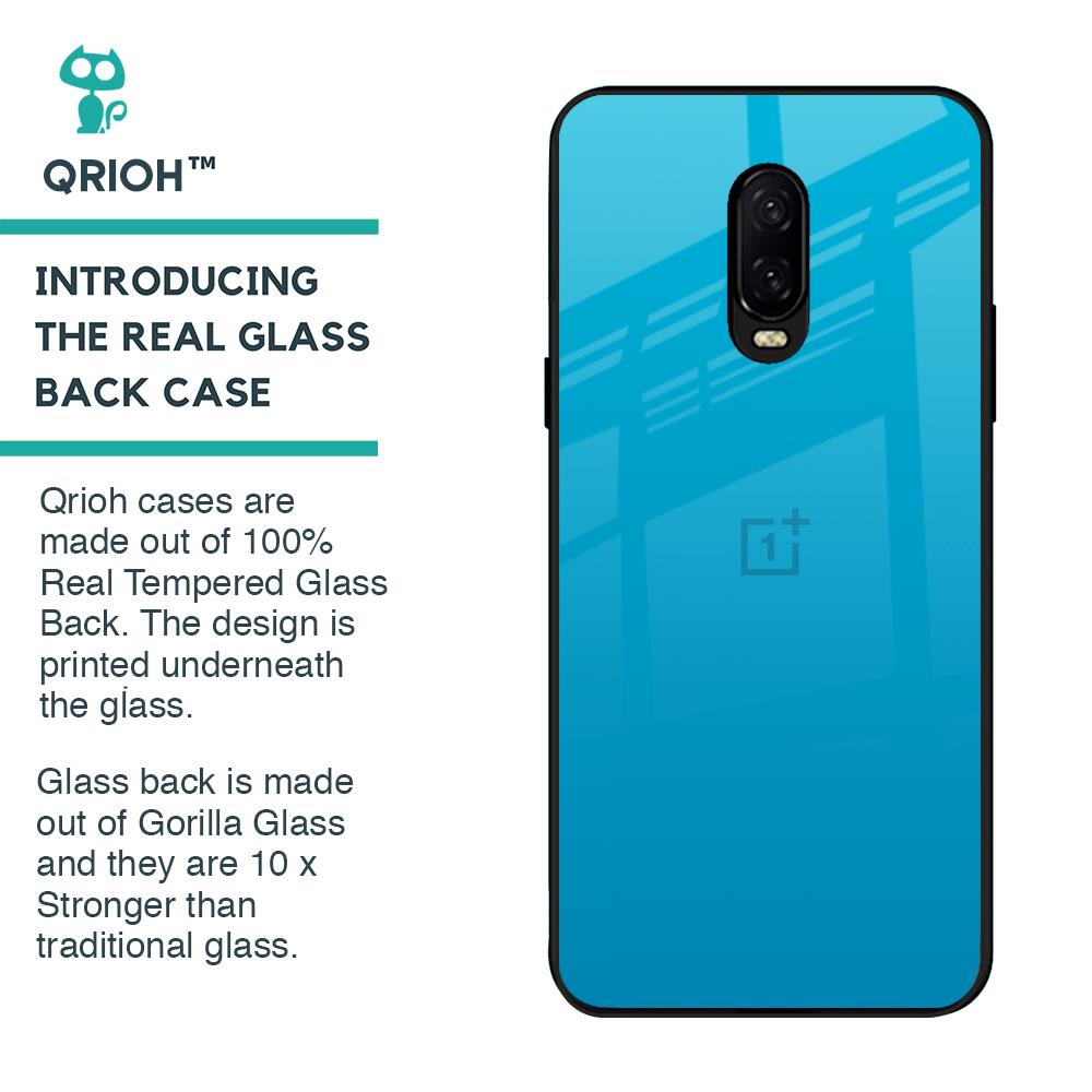 Blue Aqua Glass Case for OnePlus 6T