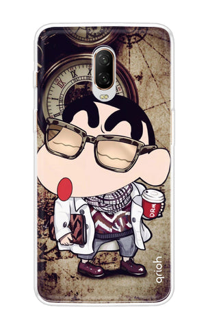 Nerdy Shinchan OnePlus 6T Back Cover
