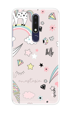 Unicorn Doodle Nokia 3.1 Plus Back Cover