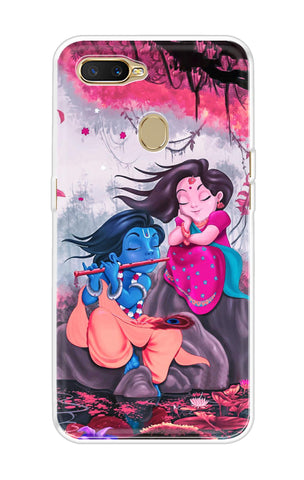 Radha Krishna Art Oppo A7 Back Cover