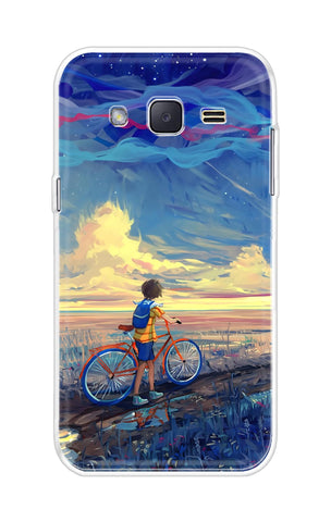 Riding Bicycle to Dreamland Samsung J2 Back Cover