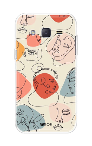 Abstract Faces Samsung J2 Back Cover