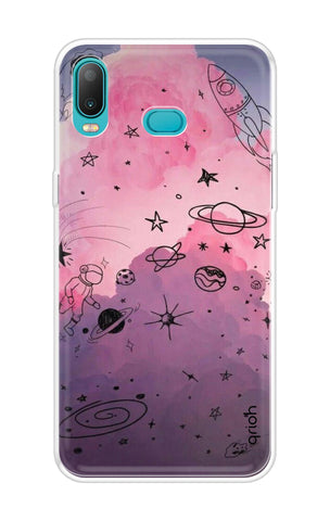 Space Doodles Art Samsung Galaxy A6s Back Cover
