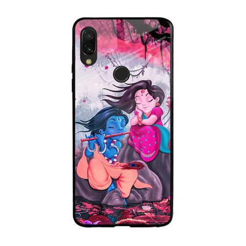 Radha Krishna Art Xiaomi Redmi Note 7 Glass Back Cover Online