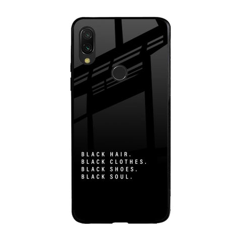 Black Soul Xiaomi Redmi Note 7 Glass Back Cover Online