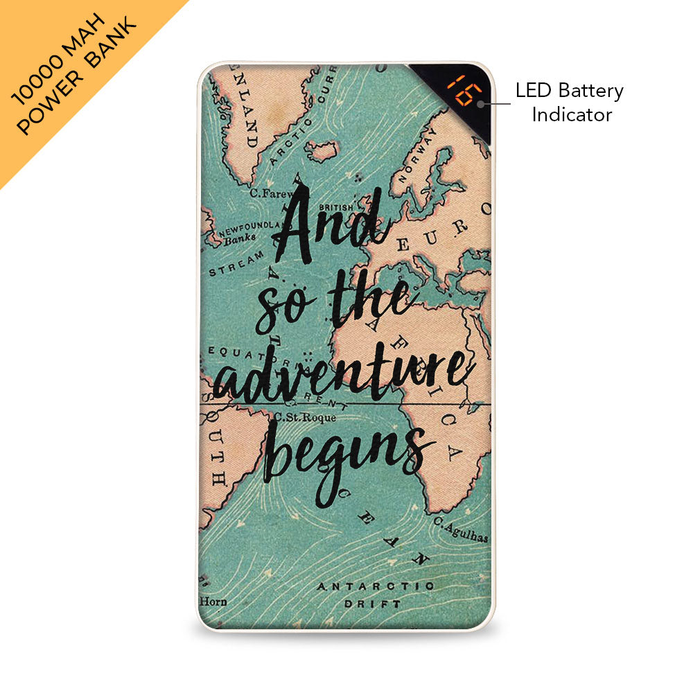 Adventure Begins 10000 mAh Universal Power Bank Online