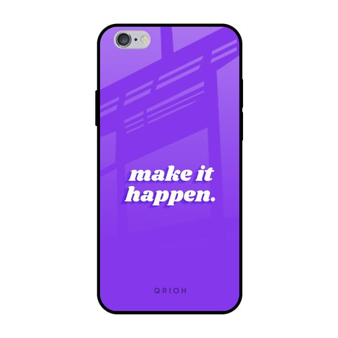 Make it Happen iPhone 6 Plus Glass Back Cover Online