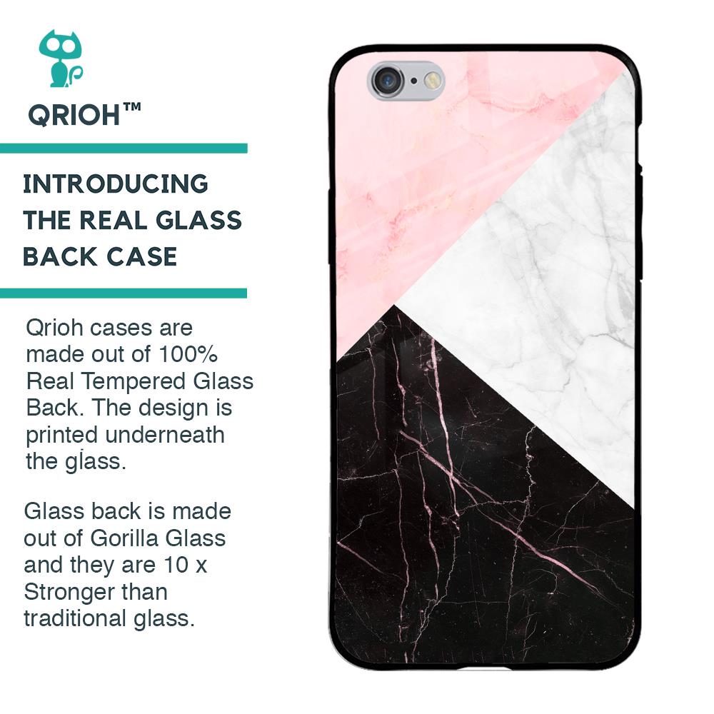 Marble Collage Art Glass Case For iPhone 6 Plus